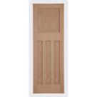 Unfinished Oak Wooden 4-Panel Internal Edwardian-Style Door 1981mm x 838mm