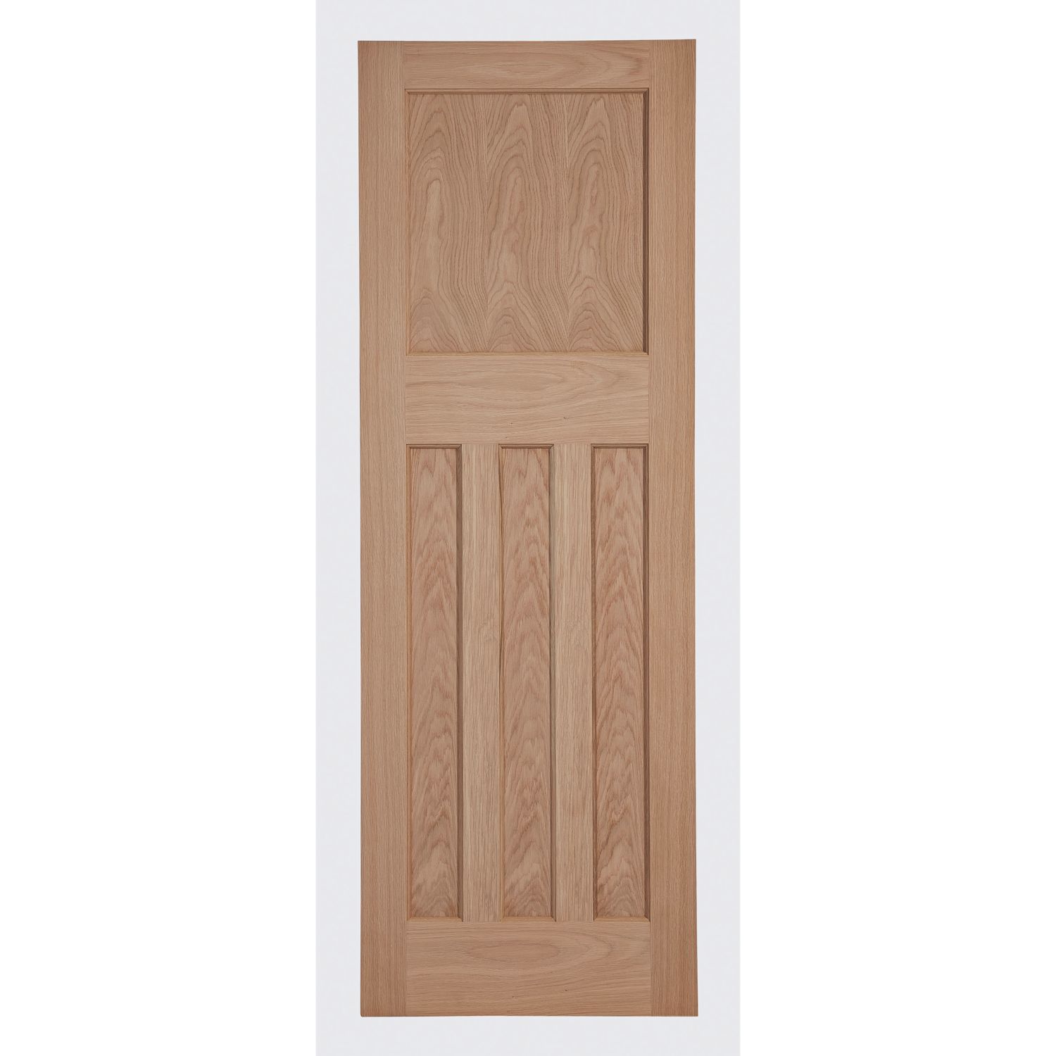 Unfinished Oak Wooden 4-Panel Internal Edwardian-Style Door 1981mm x 838mm (967FA)