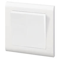 MK Essentials 10AX 1-Gang 1-Way Light Switch  White