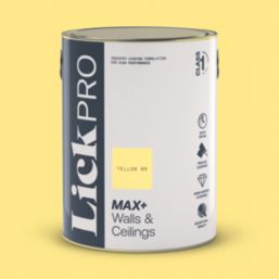 LickPro Max+ 5Ltr Yellow 06 Eggshell Emulsion  Paint