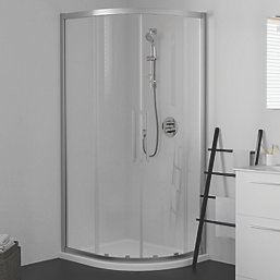 Ideal Standard I.life Semi-Framed Offset Quadrant Shower Enclosure Non-Handed Silver 900mm x 1200mm x 2005mm