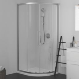Ideal Standard I.life Semi-Framed Offset Quadrant Shower Enclosure  Silver 900mm x 1200mm x 2005mm
