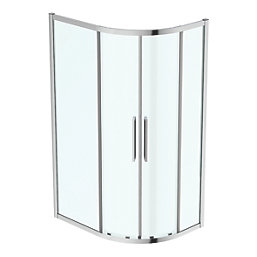 Ideal Standard I.life Semi-Framed Offset Quadrant Shower Enclosure Non-Handed Silver 900mm x 1200mm x 2005mm