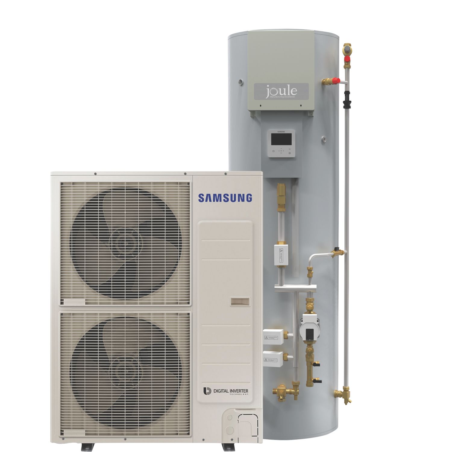 Samsung 12kW Air-Source Pre-Plumbed Heat Pump Kit 170Ltr (967PG)