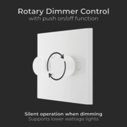 British General 900 Series 2-Gang 2-Way LED Dimmer Switch  White