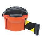 Skipper XS01 XS Retractable Barrier with Black / Yellow Tape Orange 9m