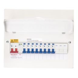 Deta  14-Module 11-Way Populated  Main Switch Consumer Unit with SPD