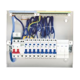 Deta  14-Module 11-Way Populated  Main Switch Consumer Unit with SPD