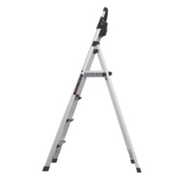 Little Giant Aluminium 1.8m 4 Step Platform Step Ladder With Handrail