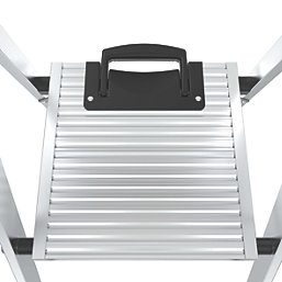 Little Giant Xtra-Lite Plus Aerospace Grade Aluminium 4-Treads Platform Stepladder With Handrail 1.1m