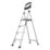 Little Giant Aluminium 1.8m 4 Step Platform Step Ladder With Handrail