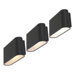 Lexco Caroli Outdoor LED Wall Light Black 23W 3500lm