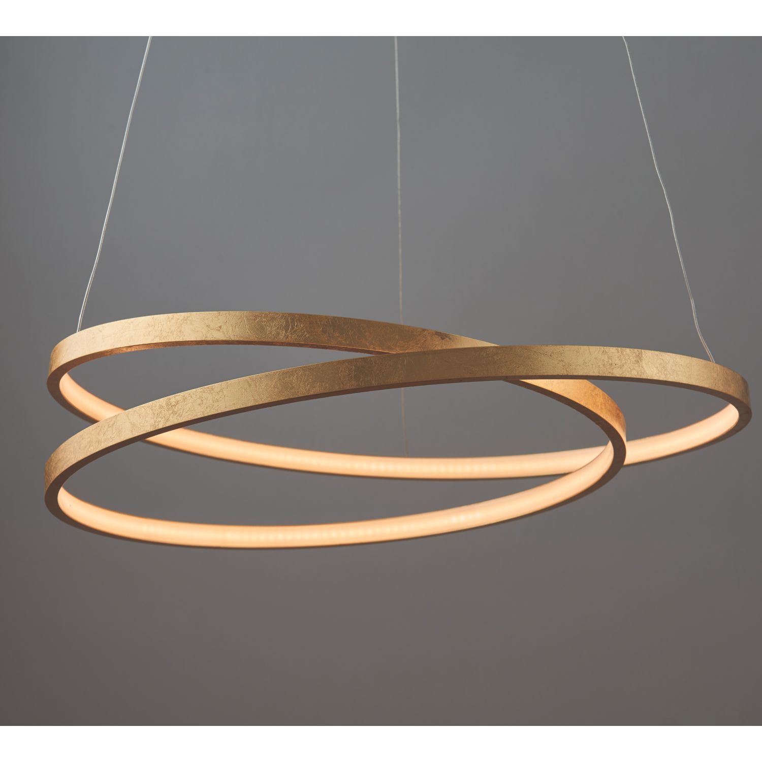 Quay Design Hoops LED Ceiling Pendant Light Gold Leaf 32W 1400lm (967VG)
