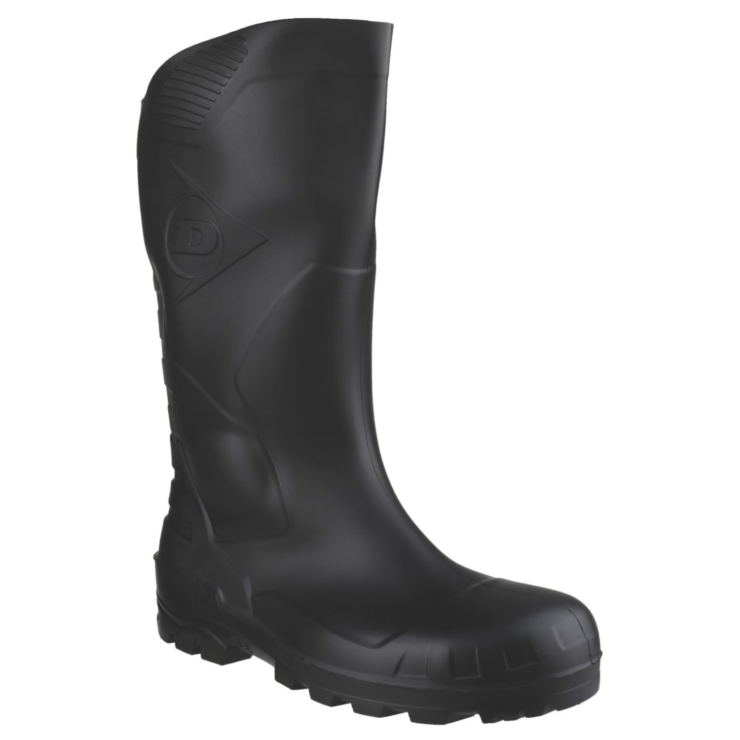 Dunlop Devon Size 3 Black Steel Toe Cap Safety Wellies (967XH)