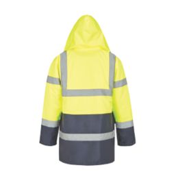 Site Shackley Hi-Vis Traffic Jacket Yellow/Navy 2X Large 60" Chest