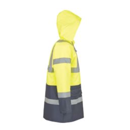 Site Shackley Hi-Vis Traffic Jacket Yellow/Navy 2X Large 60" Chest