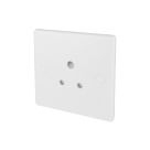 Schneider Electric Ultimate Slimline 5A 1-Gang Unswitched Round Pin Plug Socket White