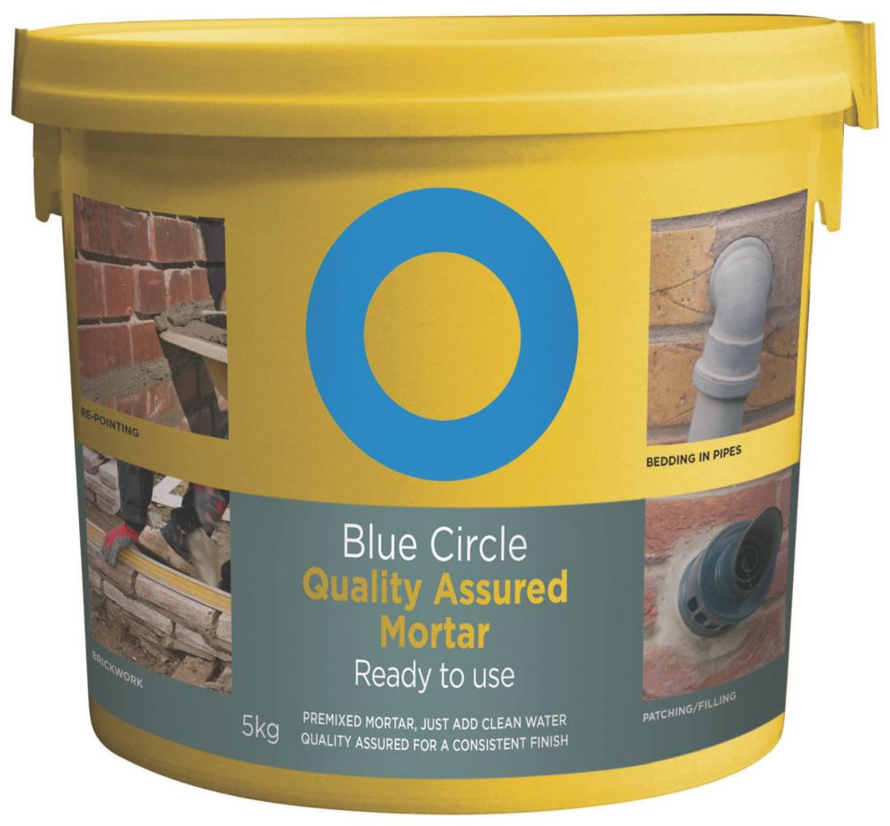 Tarmac Blue Circle Mortar Grey 5kg | Cement Mix | Screwfix.com