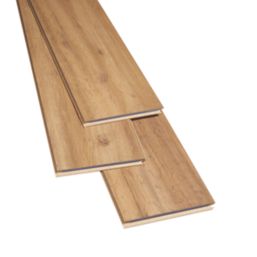 Natural WoodEffect Laminate Flooring 8mm 1.996m² Screwfix