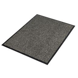 COBA Vyna-Plush Entrance Mat Black/Steel 1200mm x 900mm x 7mm