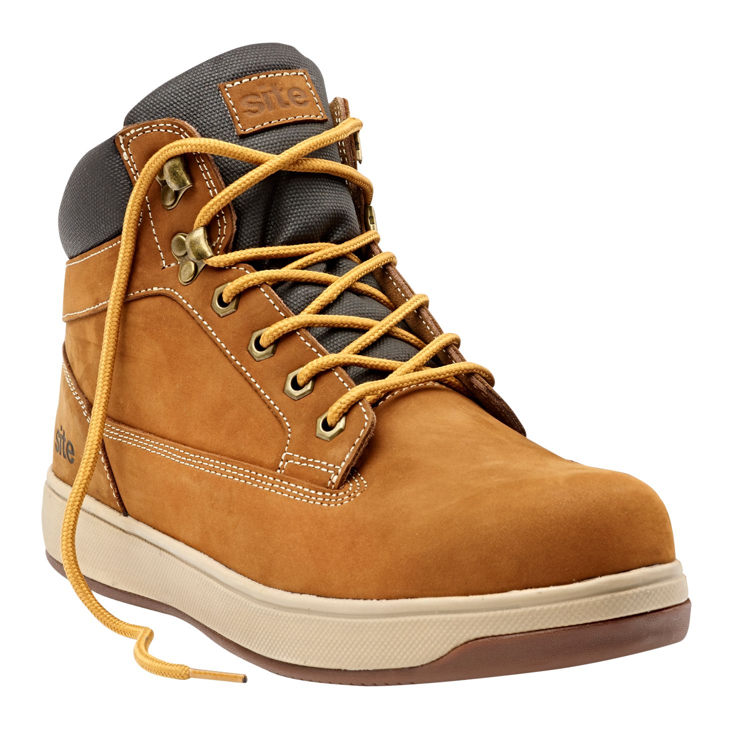 Site Touchstone Size 9 Dark Honey Water-Resistant Steel Toe Cap Safety Boots (9688H)