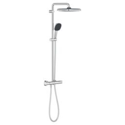 Refurb Grohe Vitalio Comfort 250 HP Rear-Fed Exposed Chrome Thermostatic Shower System