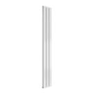 Reina Flat Double 1600mm x 218mm 1716BTU White Vertical Designer Radiator