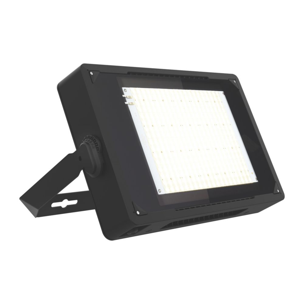 4lite Outdoor LED Floodlight Black 200W 27,500lm Screwfix