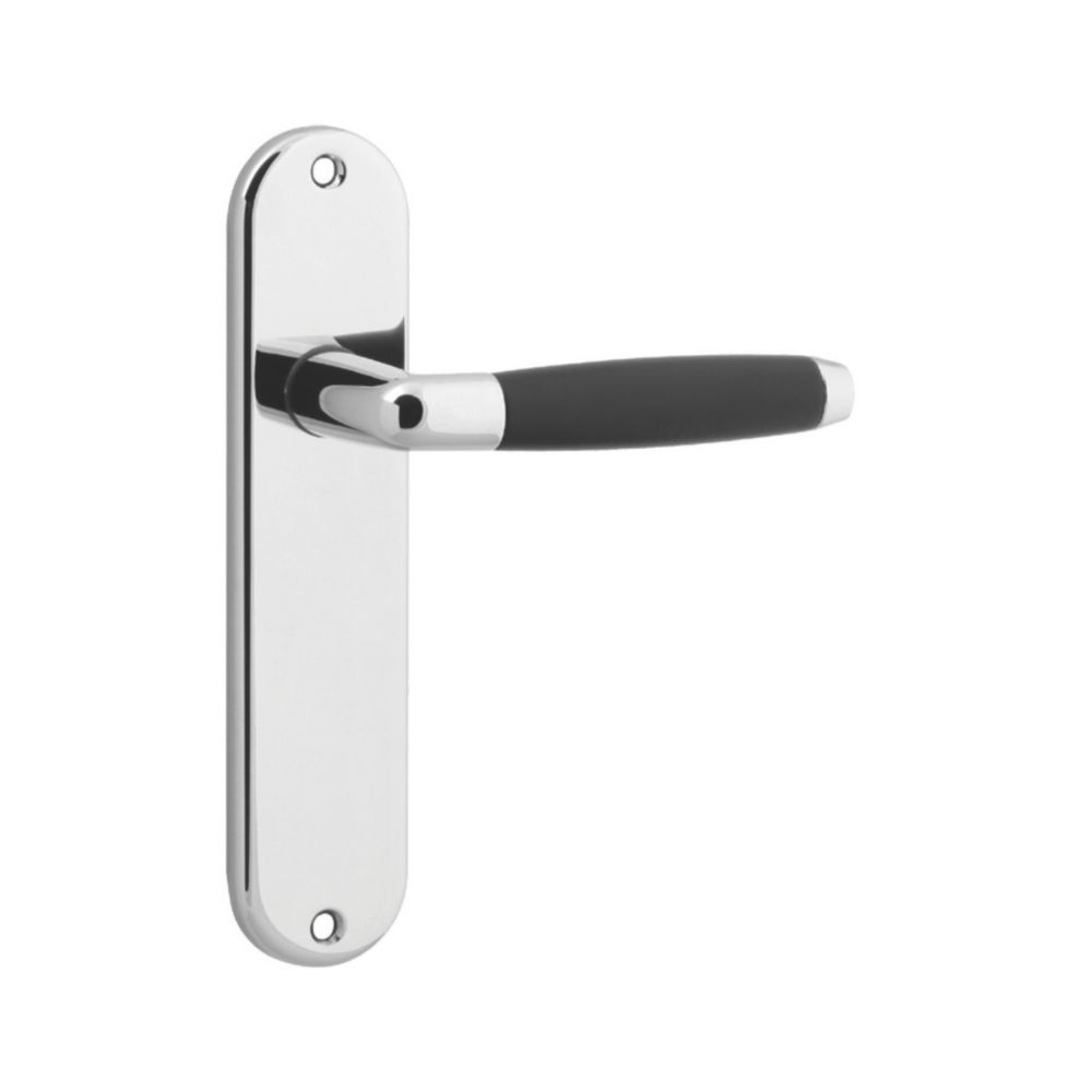 Madrid Black Nickel Latch Door Handle - 1 Pair