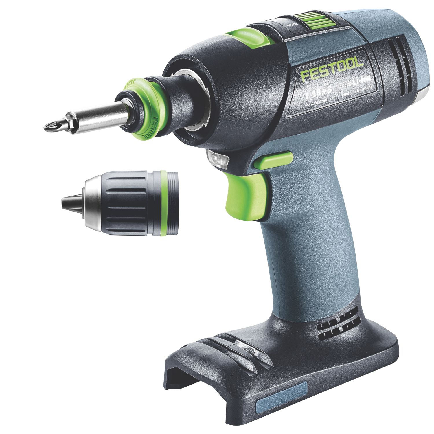 Festool T18+3 18V Li-Ion Brushless Cordless Drill Driver - Bare (968KF)