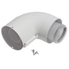 Vaillant  60/100 Flue Elbow White 87°
