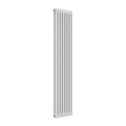 Reina 1800mm x 380mm 4600BTU White Vertical 3 Column Radiator