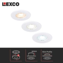 Lexco Tania Fixed  Fire Rated LED Downlight White 6W 600lm