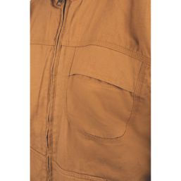 Dickies Sherpa Lined Duck  Jacket Rinsed Brown Small 36-38" Chest