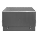 Trimetals Protect A Cycle 6' 6" x 3' (Nominal) Pent Metal Bike Store with Base Anthracite Grey