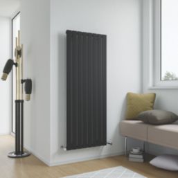 Ximax Oceanus 1500mm x 595mm 3280BTU Black Vertical Designer Radiator