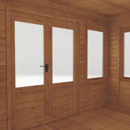 Mercia  12' 6" x 9' (Nominal) Pent Timber Log Cabin