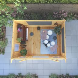 Mercia  12' 6" x 9' (Nominal) Pent Timber Log Cabin