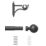 Rothley Matt Black Extendable Curtain Pole w/ Orb Finials 28mm x 125-216cm