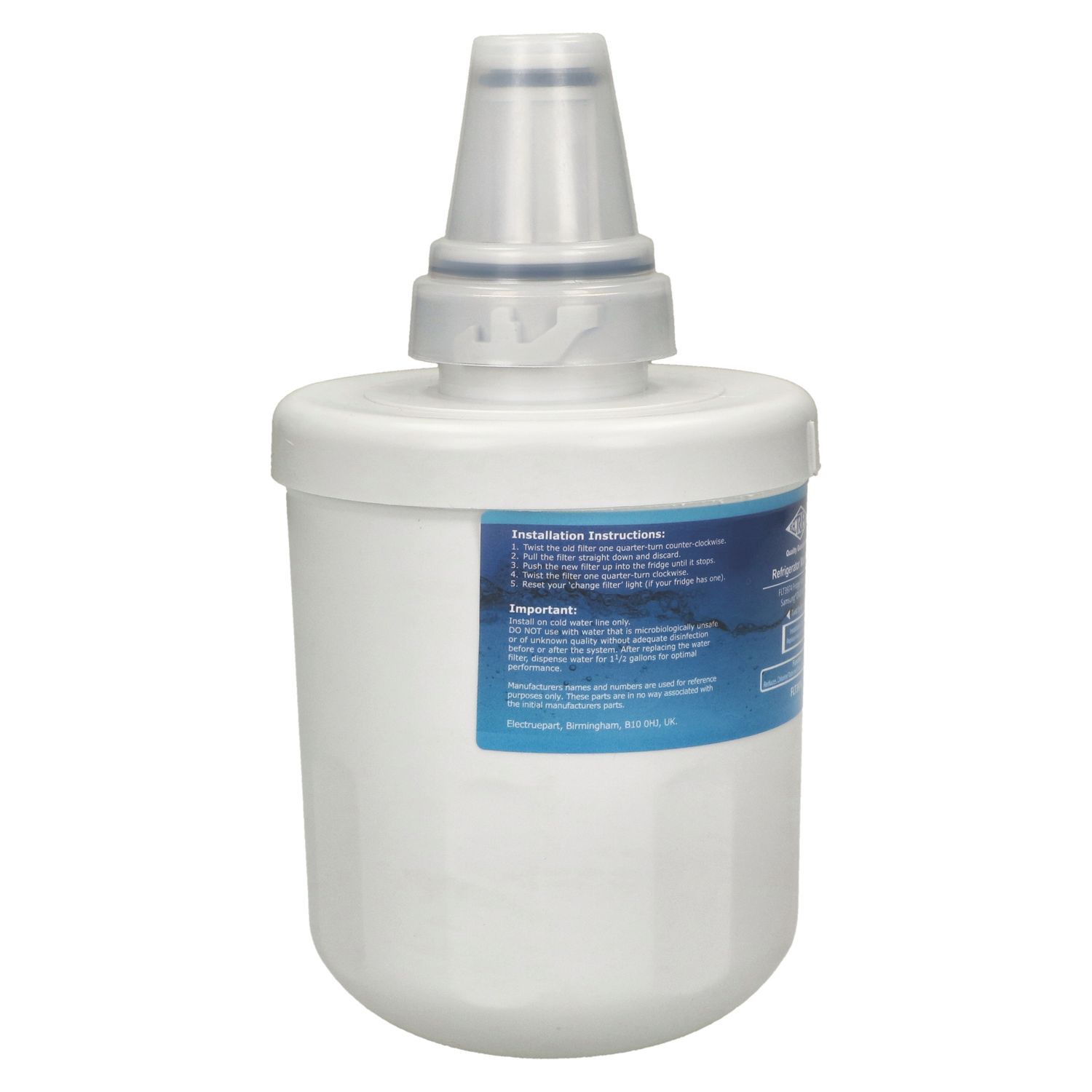 Electruepart FLT3974 Fridge Internal Water Filter (968YV)