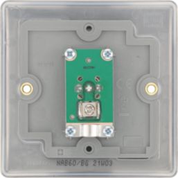 British General Nexus Metal 1-Gang Coaxial TV Socket Antique Brass