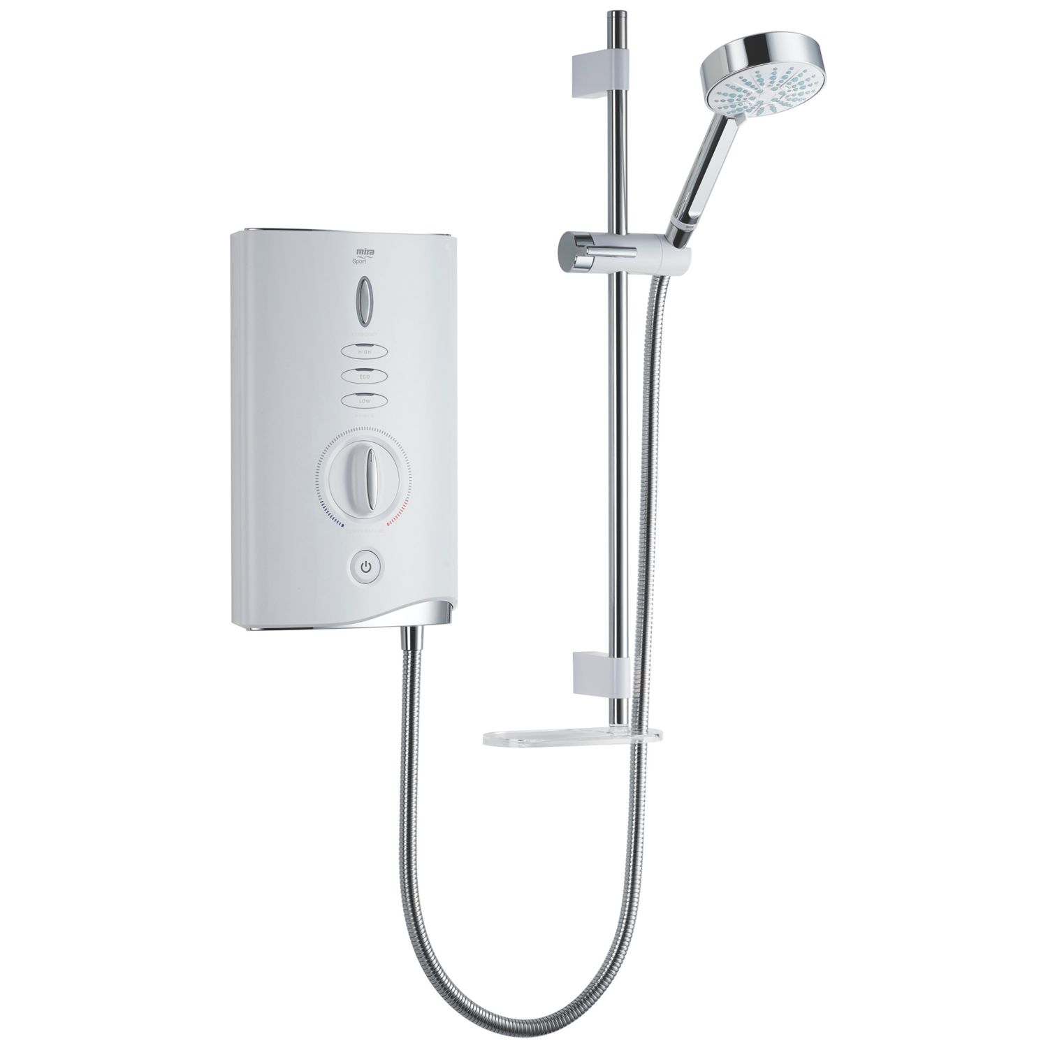 Mira Sport Max with Airboost White 9kW Manual Electric Shower (9694F)