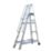 Lyte Aluminium 1.95m Silver 8 Step Podium Steps