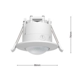 LAP  Indoor & Outdoor White PIR Recessed Standalone Sensor 360°