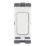 Hager Sollysta WMGSDP2 20A Grid 2-Pole Control Switch White  with White Inserts