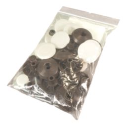 Radmat Building Materials  Polycarbonate Fixings Brown 10mm x 40mm 50 Pack