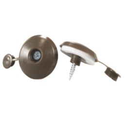 Radmat Building Materials  Polycarbonate Fixings Brown 10mm x 40mm 50 Pack