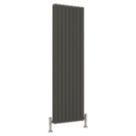 Reina Harley Double 1800mm x 560mm 5548BTU Anthracite Vertical Designer Radiator