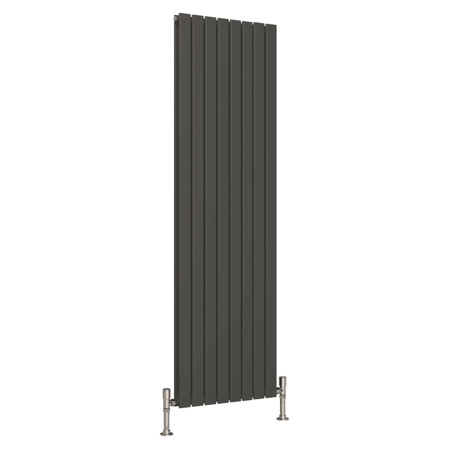 Reina Harley Double 1800mm x 560mm 5548BTU Anthracite Vertical Designer Radiator (969EE)
