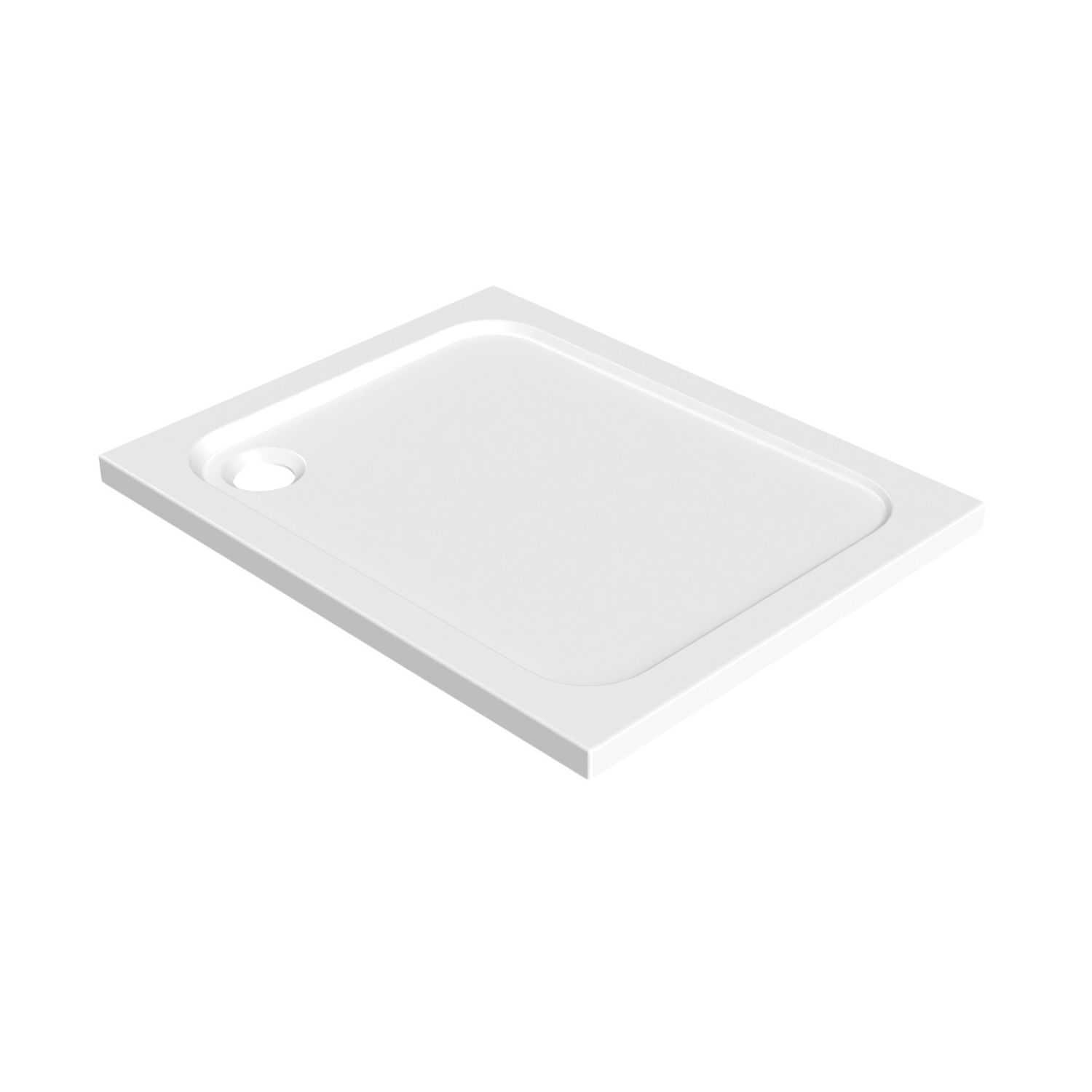 Essentials Rome Rectangular Shower Tray Gloss 1000mm x 760mm x 45mm (969EH)